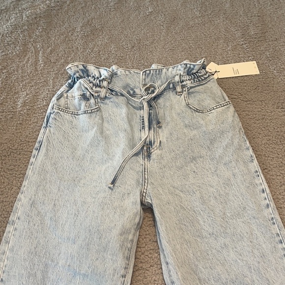 7 for All Mankind Paperbag Waist Balloon in Tuberose size 26 - Picture 3 of 11